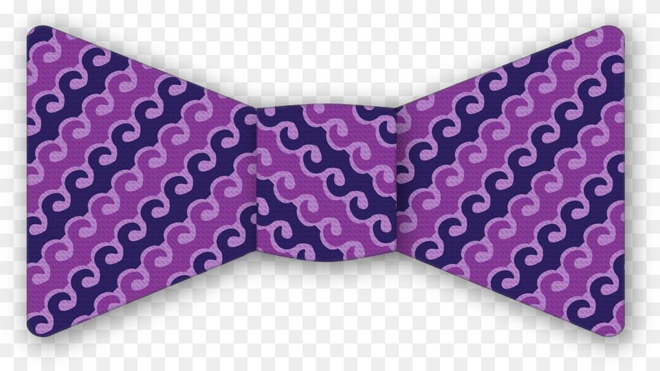 Wave Purple Bow Tie Paisley, Accessories, Formal Wear, Bow Tie Png Image