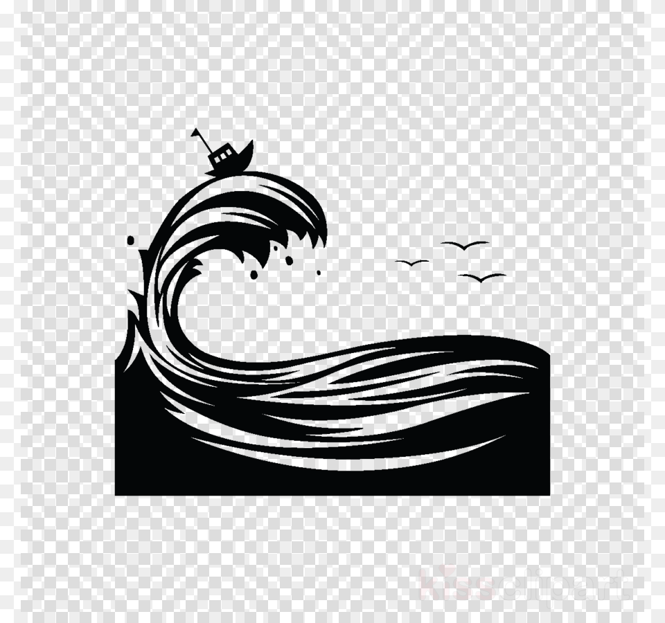 Wave Silhouette Clipart Wind Wave Silhouette Tape Measurement Icon, Accessories, Blackboard, Jewelry Free Transparent Png