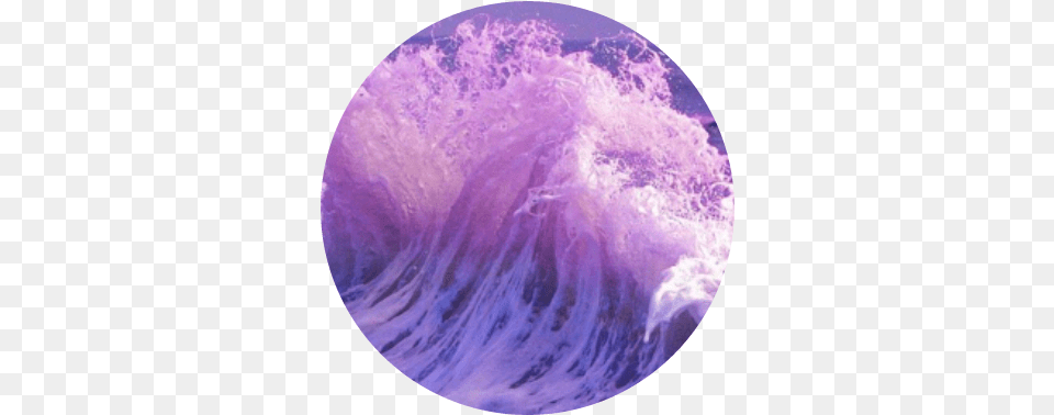 Wave Splash Crest Sticker By Maddz Egerton Aesthetic Purple Circle, Sphere, Nature, Outdoors, Sea Free Transparent Png