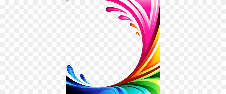 Wave Splash Water Splash Border Rainbow Splash Disaster Border Design, Art, Floral Design, Graphics, Pattern Png Image