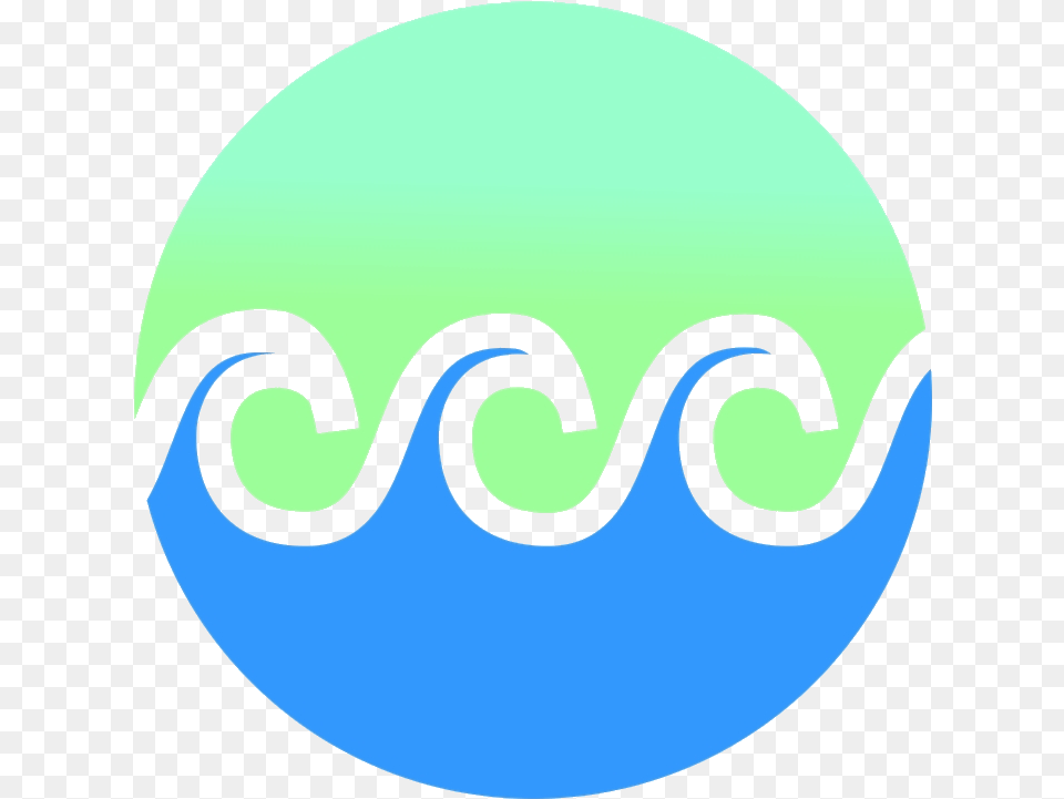 Wave Tidal Clipart Buy Clip Art Beach Logo Transparent Circle, Sphere, Disk, Food Free Png Download