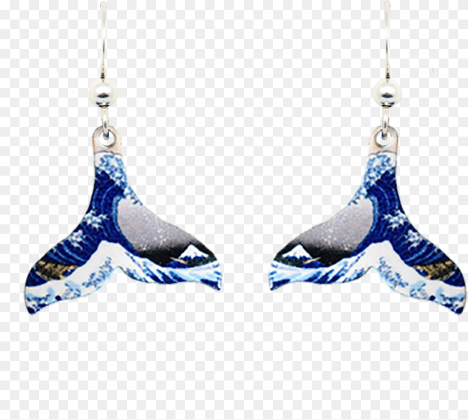 Wave Whale Tail Tardis V Katsushika Hokusai, Accessories, Earring, Jewelry, Animal Free Png