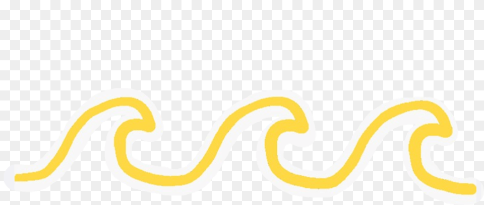 Wave Yellow Yellowaesthetic Beach Beachaesthetic, Smoke Pipe, Logo Free Png