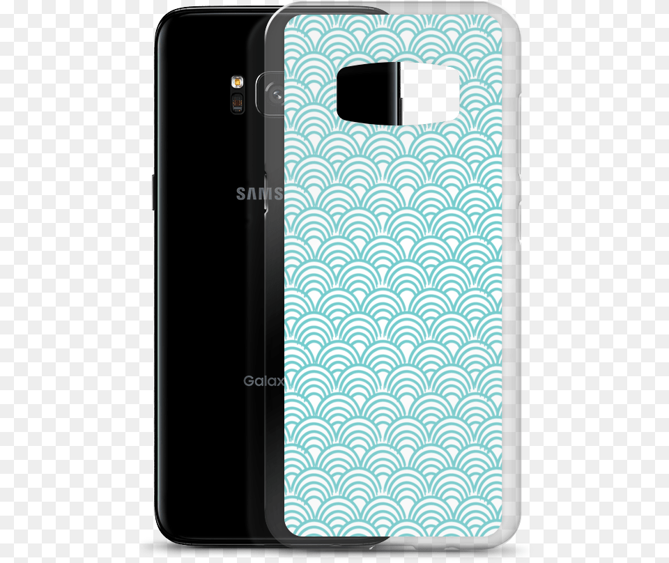 Wavepattern 02 Mockup Case With Phone Default Samsung, Electronics, Mobile Phone Png Image