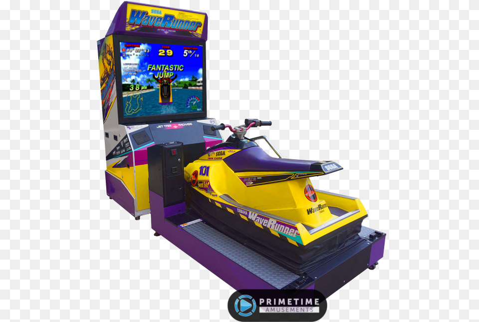 Waverunner Jet Ski Simulator By Sega Amusements, Arcade Game Machine, Game, Device, Grass Free Png