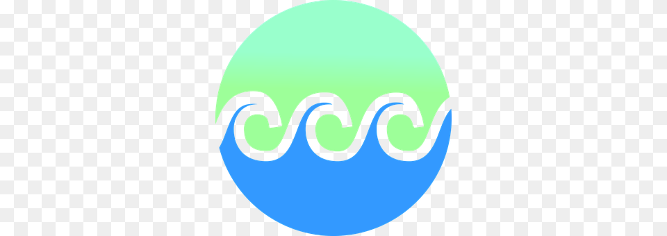 Waves Logo, Sphere, Disk Png