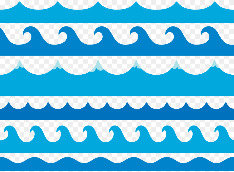 Waves Clipart, Pattern Free Png