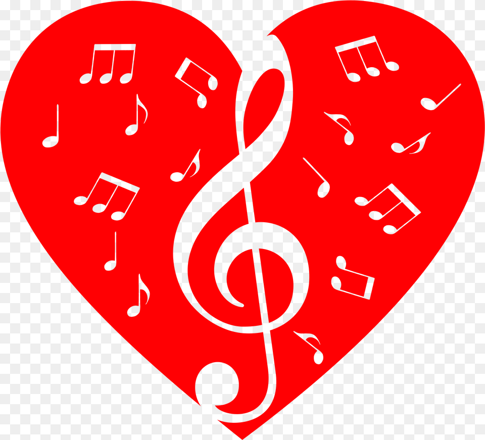 Waves Clipart Heart For Heart With Music Notes, Person Free Transparent Png