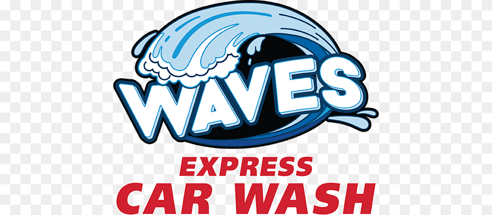 Waves Express Car Wash Highway Powdersville South Carolina, Logo, Clothing, Hardhat, Helmet Png Image