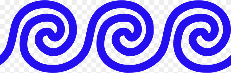 Waves Meander Pattern Clipart, Coil, Spiral Free Png