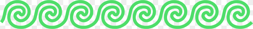 Waves Meander Pattern Silhouette, Green, Spiral, Coil Png