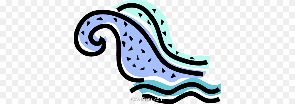 Waves Royalty Vector Clip Art Illustration, Pattern, Nature, Outdoors, Sea Free Png Download