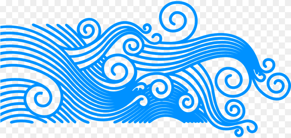 Waves Wave Pattern Summer Glyph Design, Art, Graphics, Floral Design Free Png Download