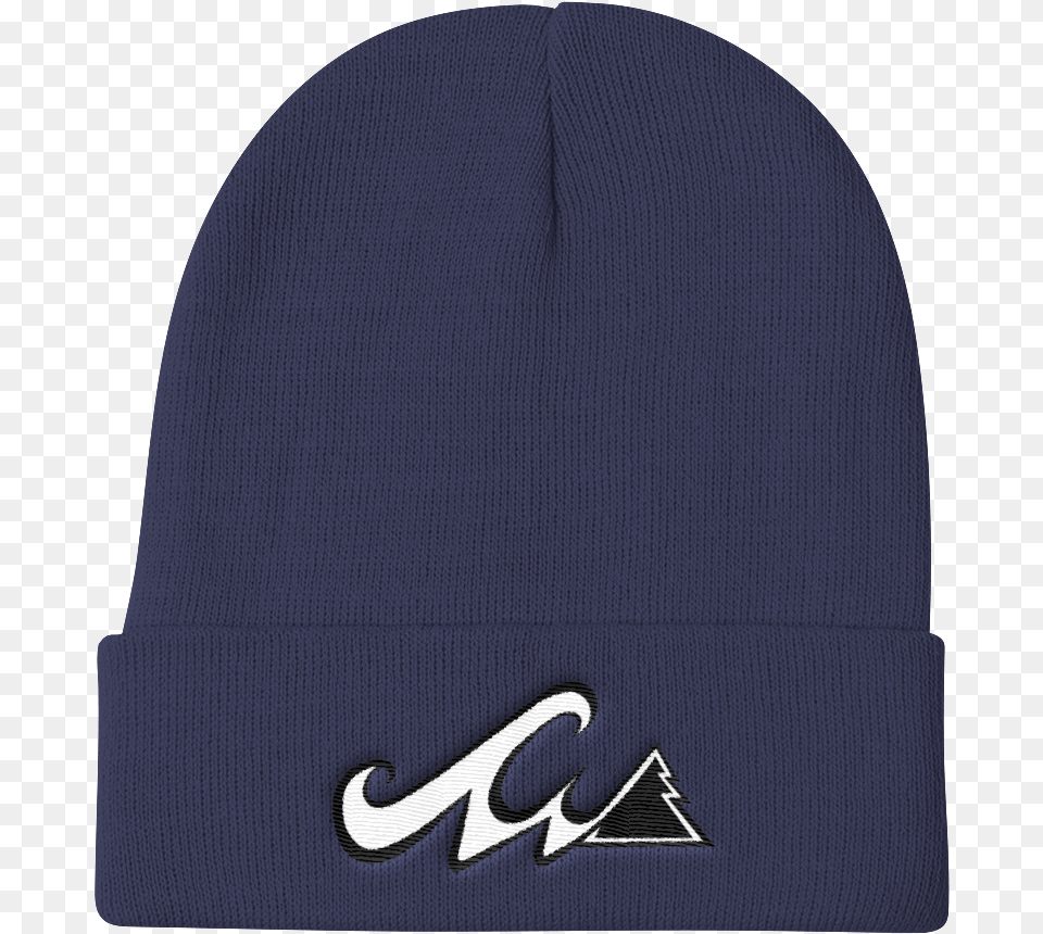 Waves Wood Logo Knit Beanie Beanie, Cap, Clothing, Hat, Swimwear Png Image