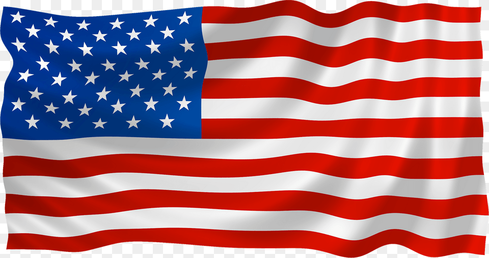 Waving American Flag Clipart, American Flag Png