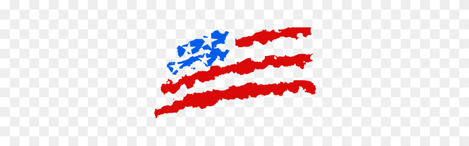 Waving American Flag Drawing Png Image