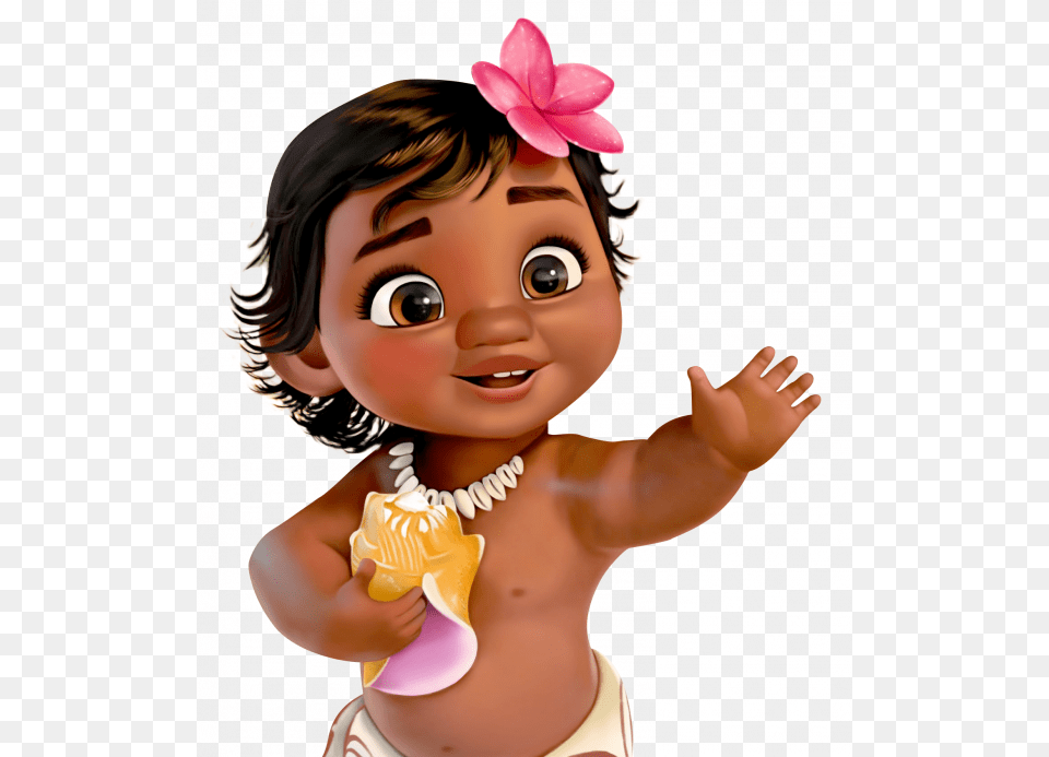 Waving Clipart Baby Moana, Person, Doll, Toy, Accessories Free Png