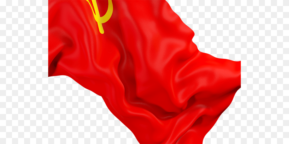 Waving Flag Closeup Illustration Of Flag Of Soviet Union, Silk, Flower, Plant, Rose Free Transparent Png