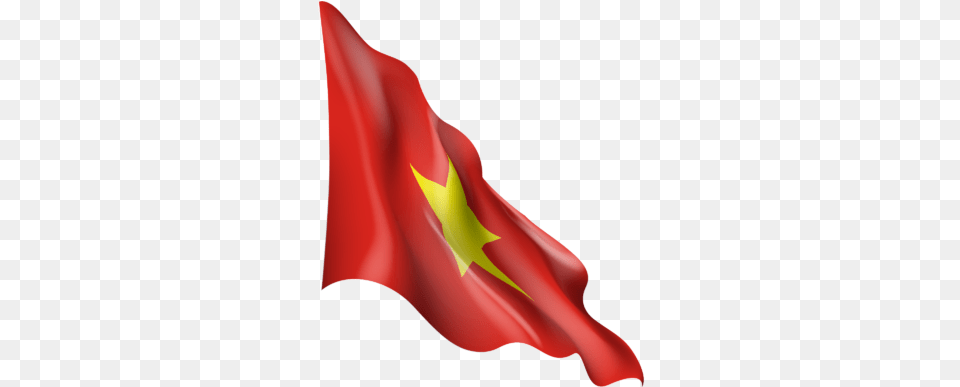 Waving Flag Of Vietnam Vertical, Flower, Plant, Vietnam Flag, Smoke Pipe Png
