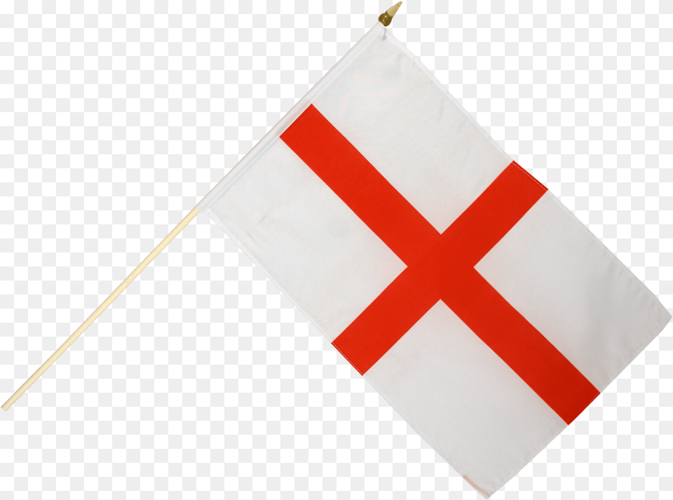 Waving Flag St George Tattoo England Flag Pole Free Png Download