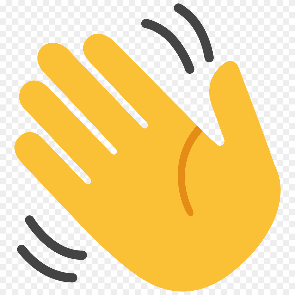 Waving Hand Emoji Clipart, Baseball, Baseball Glove, Clothing, Glove Png