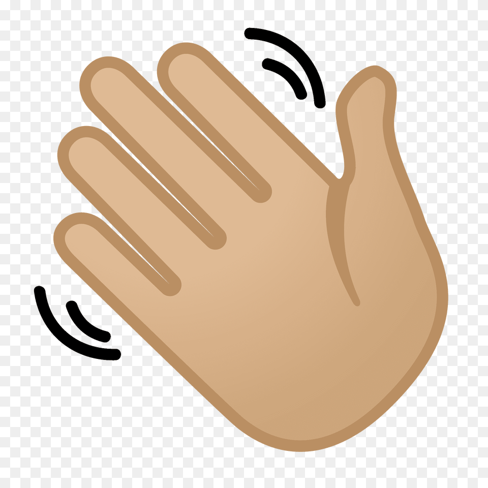 Waving Hand Emoji Clipart, Glove, Body Part, Clothing, Finger Png