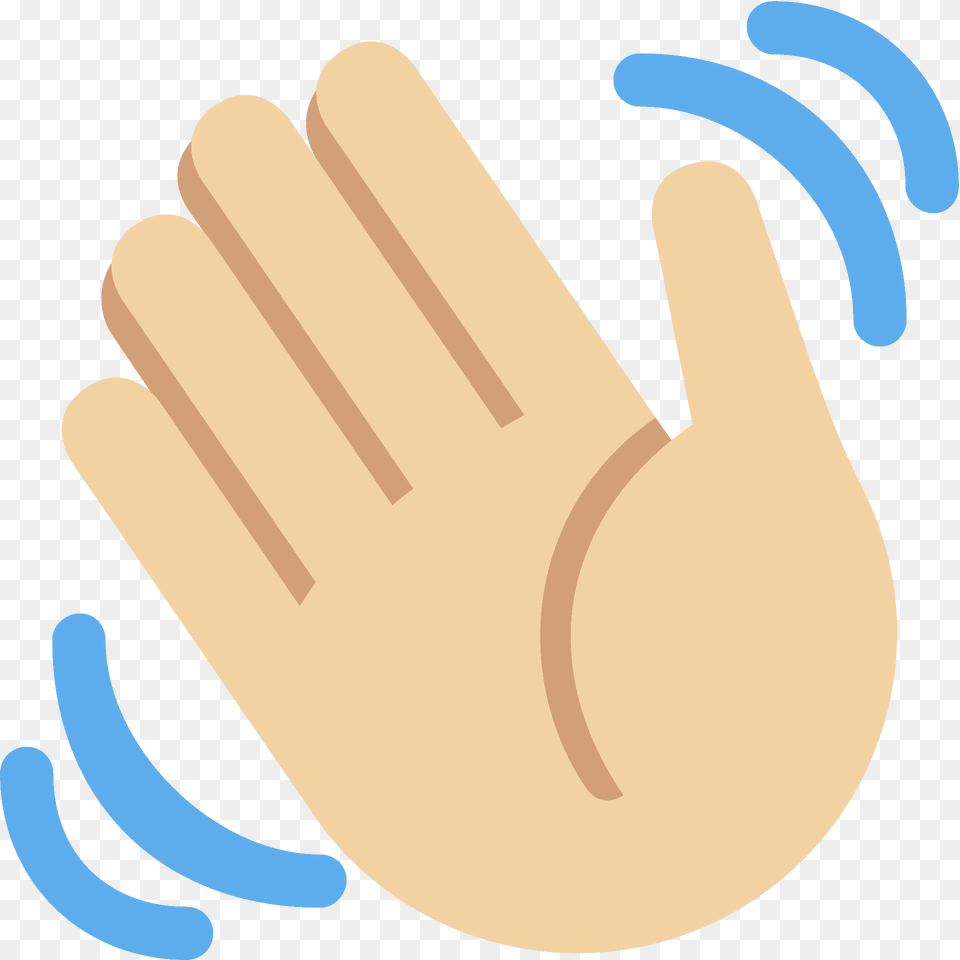 Waving Hand Emoji Clipart, Body Part, Clothing, Finger, Glove Free Png