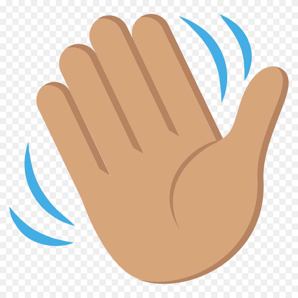 Waving Hand Emoji Clipart, Body Part, Clothing, Glove, Person Free Png Download