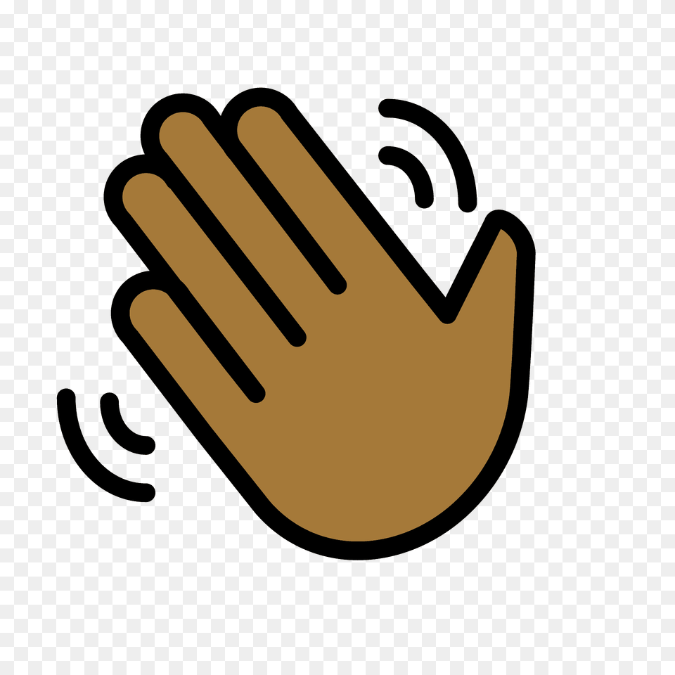 Waving Hand Emoji Clipart, Clothing, Glove, Body Part, Person Png Image