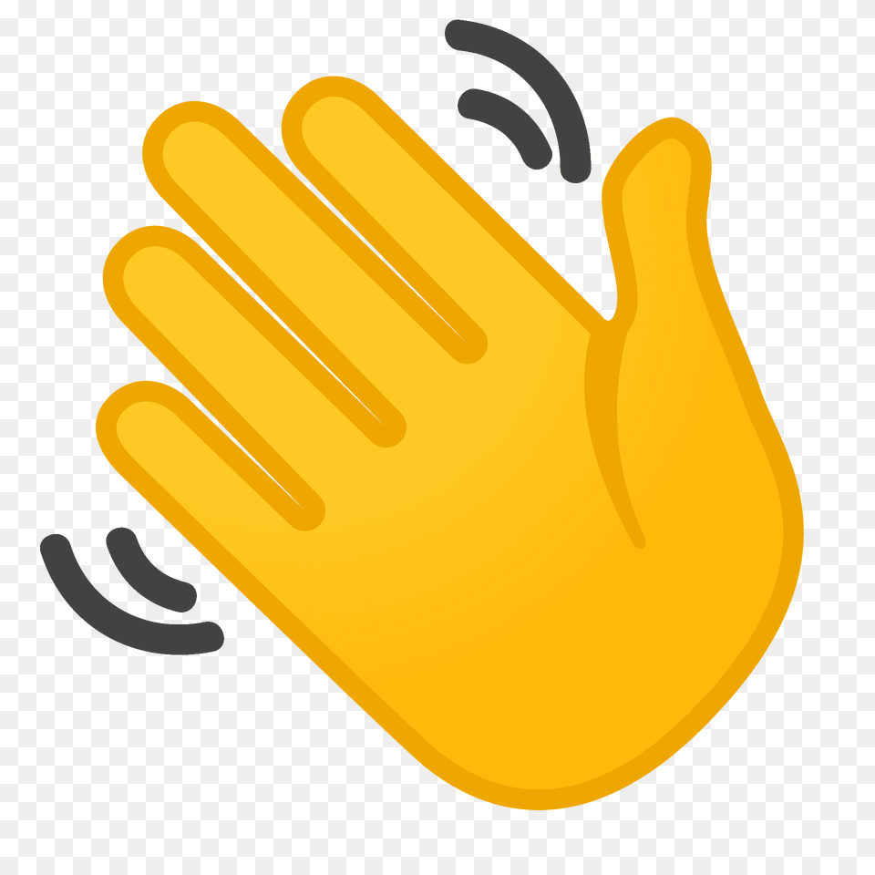 Waving Hand Emoji Clipart, Clothing, Glove, Dynamite, Weapon Png