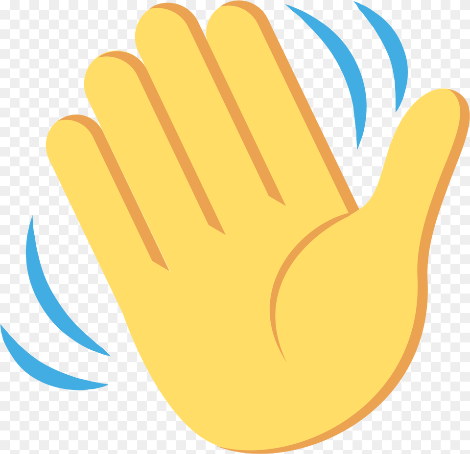 Waving Hand Emoji Svg Download Waving Hand Emoji Black Background, Clothing, Glove, Body Part, Person Png Image