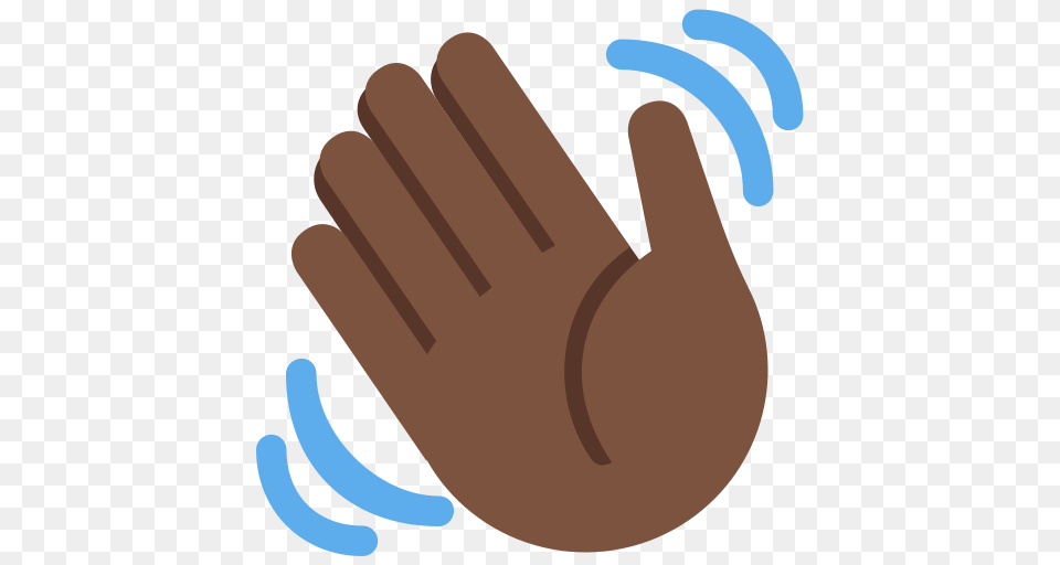 Waving Hand Emoji With Dark Skin Tone Meaning And Pictures, Finger, Body Part, Clothing, Person Free Png Download