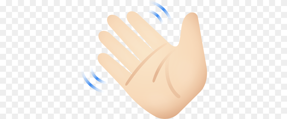 Waving Hand Light Skin Tone Icon In Sign Language, Glove, Body Part, Clothing, Finger Free Png Download