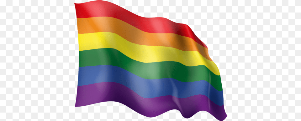 Waving Lgbt Rainbow Flag Vertical Png Image