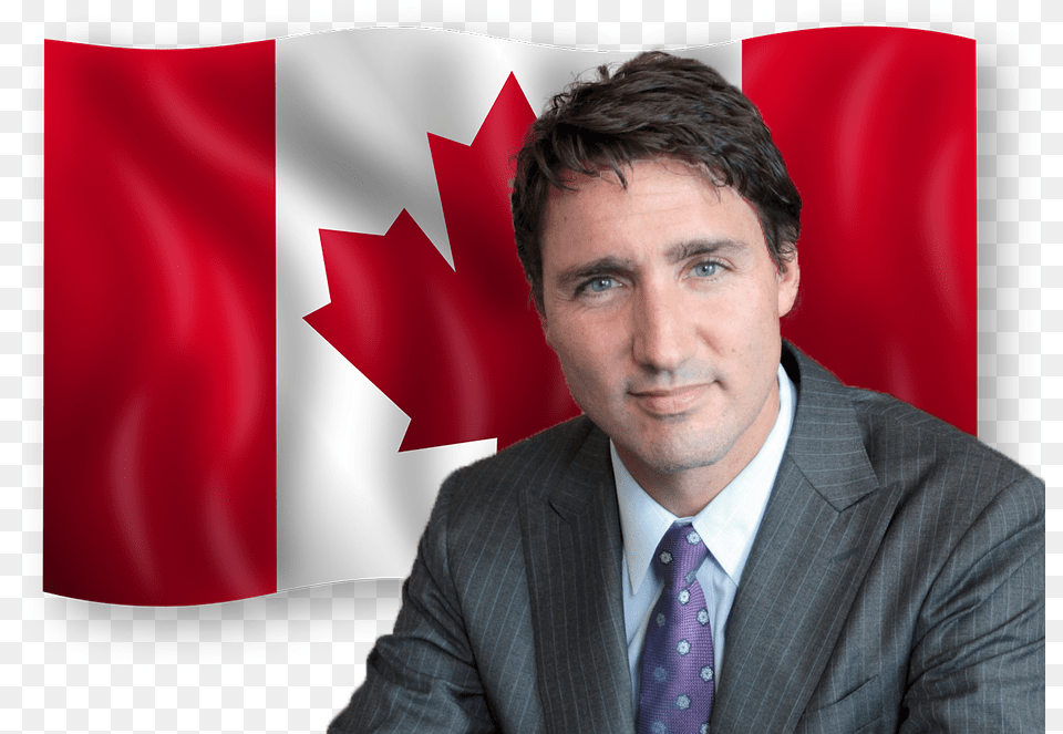Wavy Canada Flag, Accessories, Suit, Person, Man Free Png
