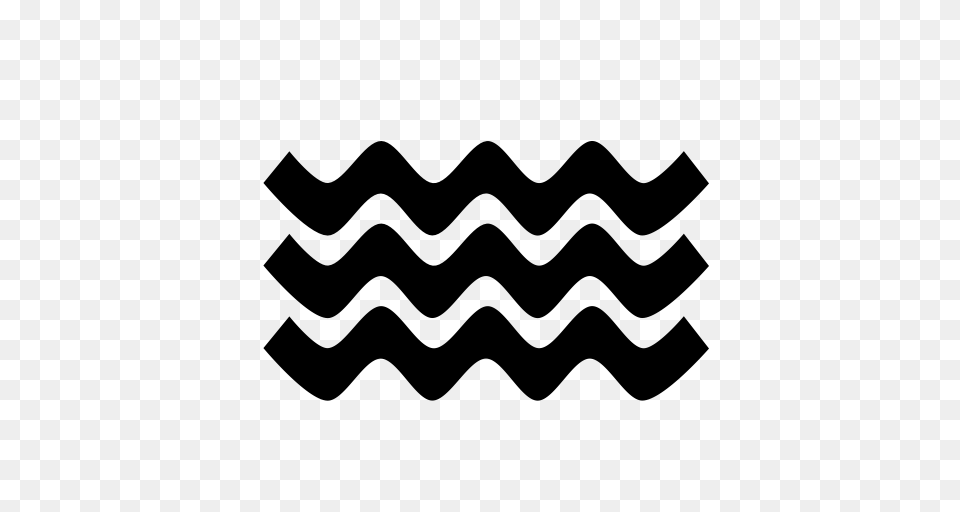 Wavy Lines Ripples Waves Icon With And Vector Format, Gray Free Png