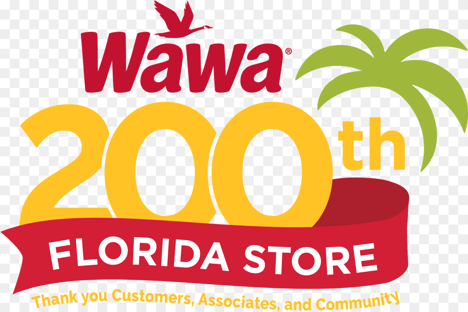 Wawas 200th Florida Store Graphic Design, Advertisement, Poster, Logo Png Image