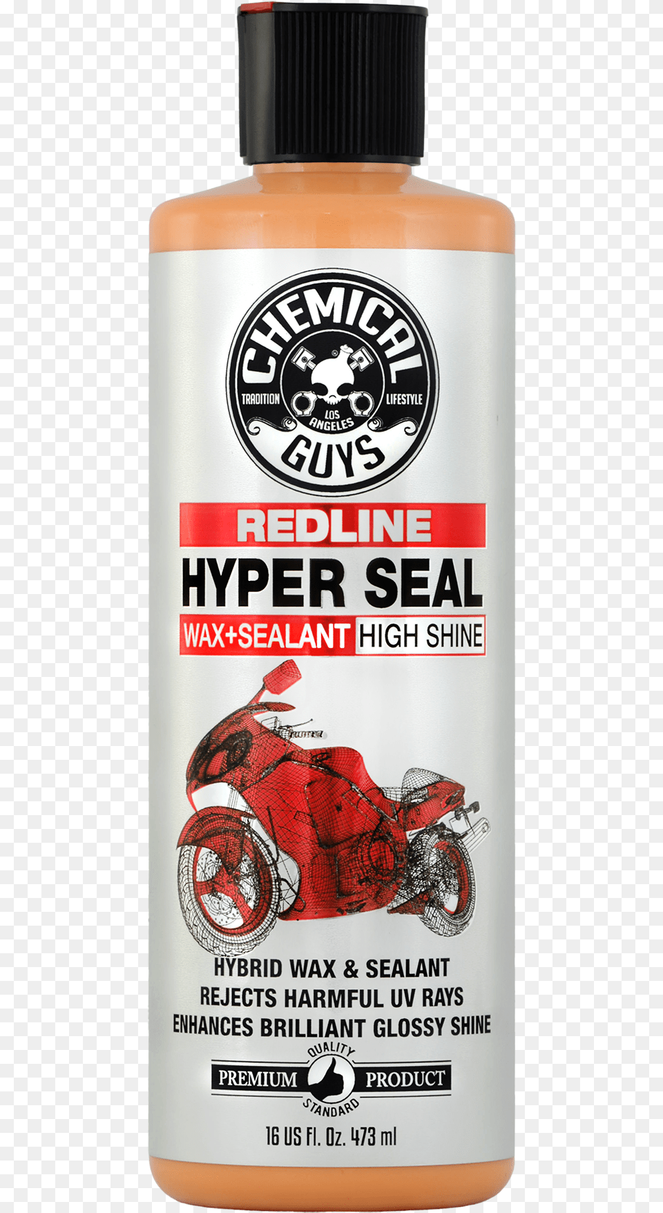 Wax Seal Chemical Guys Moto Line Redline Hyper Seal High Shine, Bottle, Can, Tin Png Image