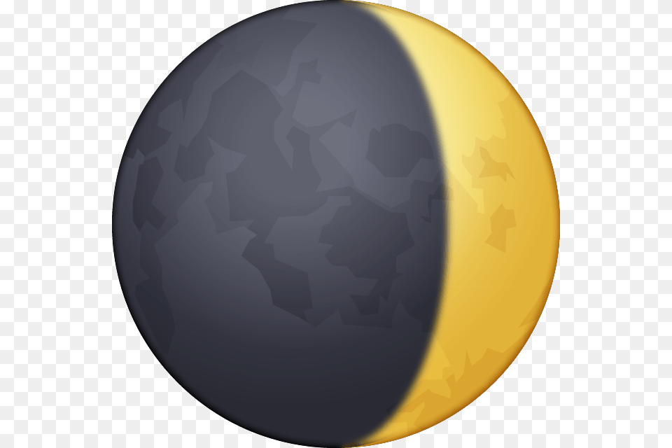 Waxing Crescent Moon Emoji, Sphere, Astronomy, Clothing, Hardhat Free Png Download