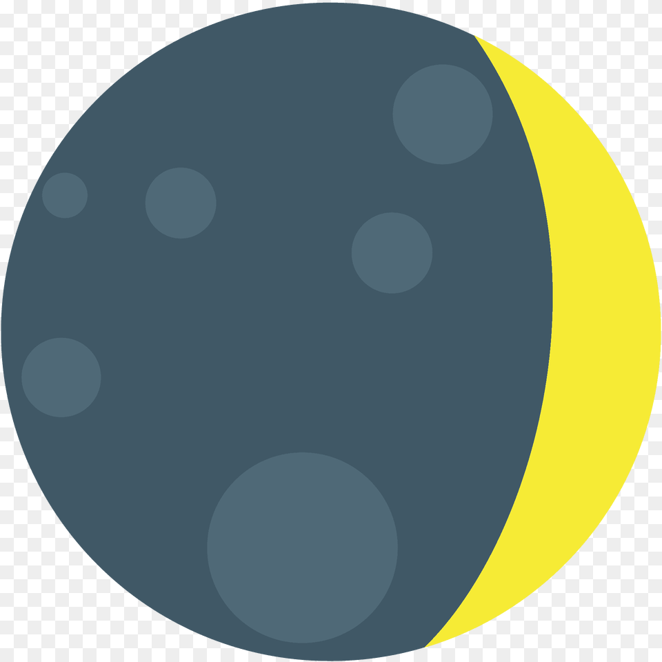 Waxing Crescent Moon Emoji Clipart, Sphere, Disk Png Image