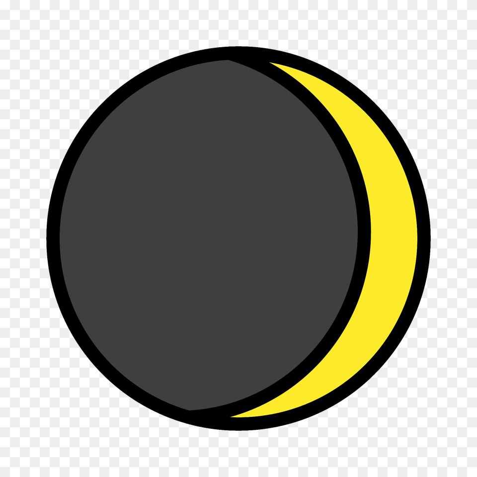 Waxing Crescent Moon Emoji Clipart, Sphere, Astronomy, Nature, Night Free Transparent Png