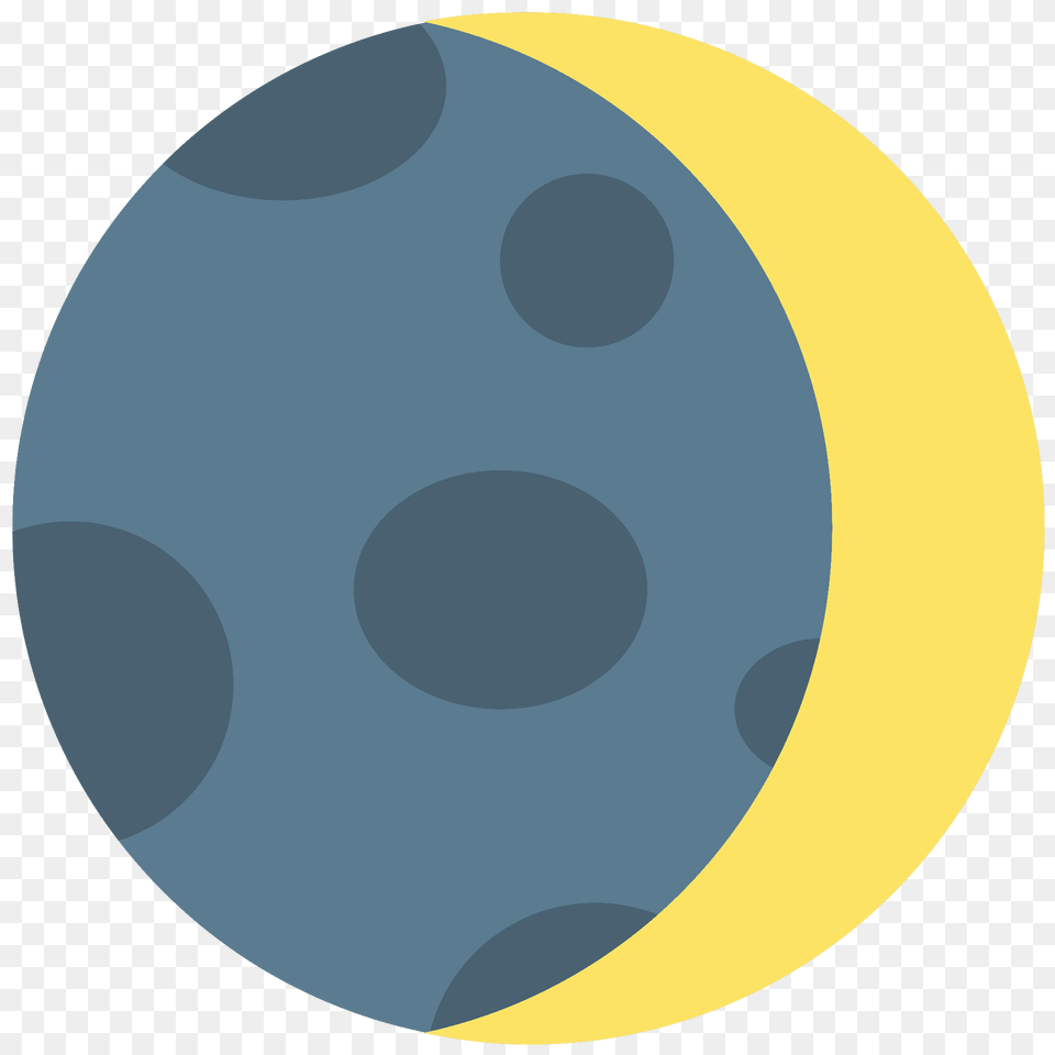 Waxing Crescent Moon Emoji Clipart, Sphere, Disk Free Png Download