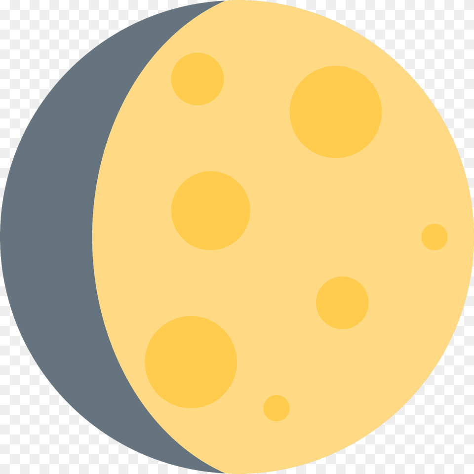 Waxing Gibbous Moon Emoji Clipart, Pattern, Egg, Food, Astronomy Free Transparent Png