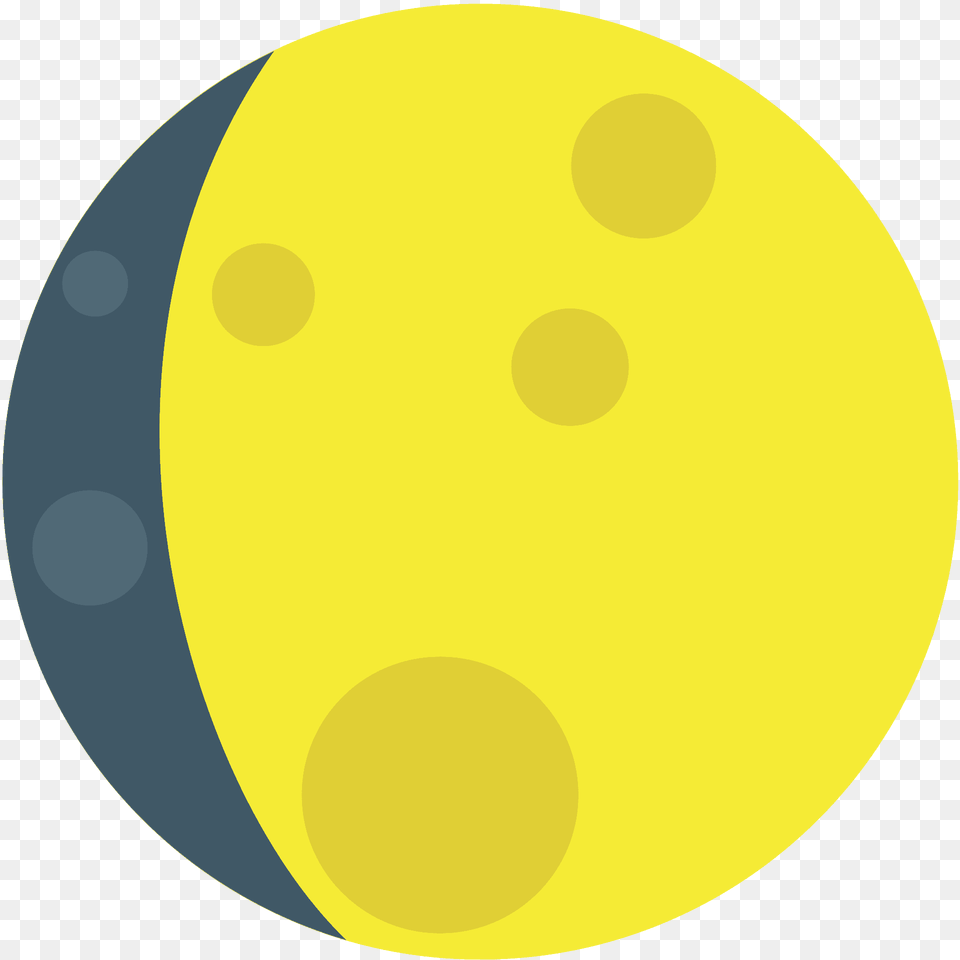 Waxing Gibbous Moon Emoji Clipart, Disk, Egg, Food, Sphere Free Png