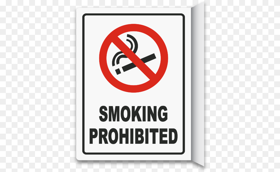 Way Smoking Prohibited Sign Smoking Prohibited Sign, Symbol, Road Sign, Scoreboard Png Image