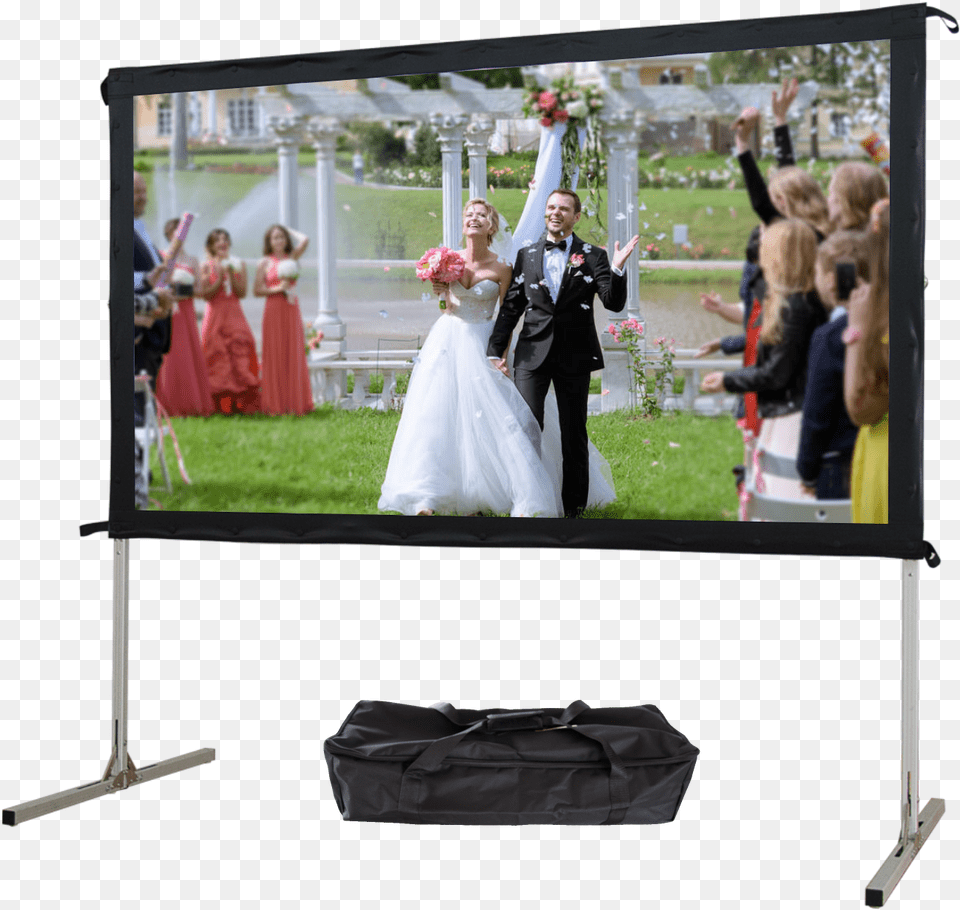 Ways To Get Movie Projector Screen Wedding Reception, Formal Wear, Gown, Fashion, Electronics Free Png