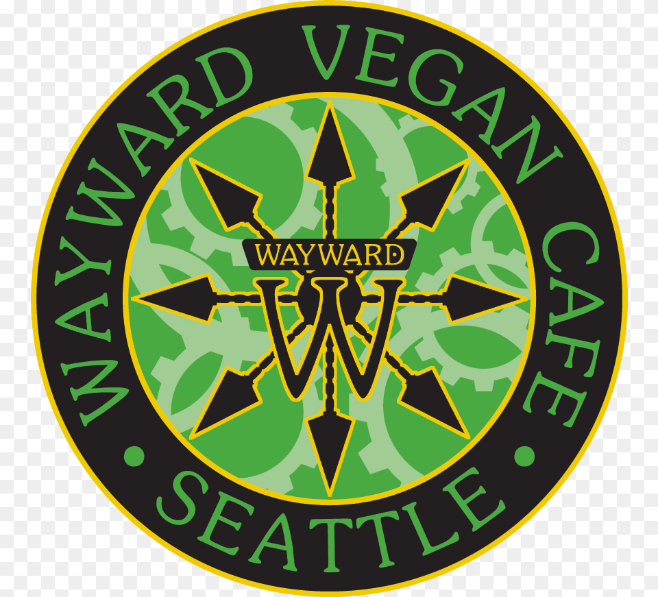 Wayward Vegan Cafe, Logo, Symbol, Emblem, Badge Free Png Download