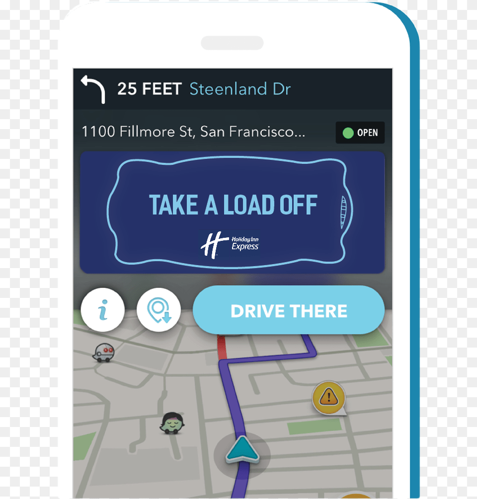 Waze Banner Ad Mockup, Electronics, Mobile Phone, Phone, Gps Free Png