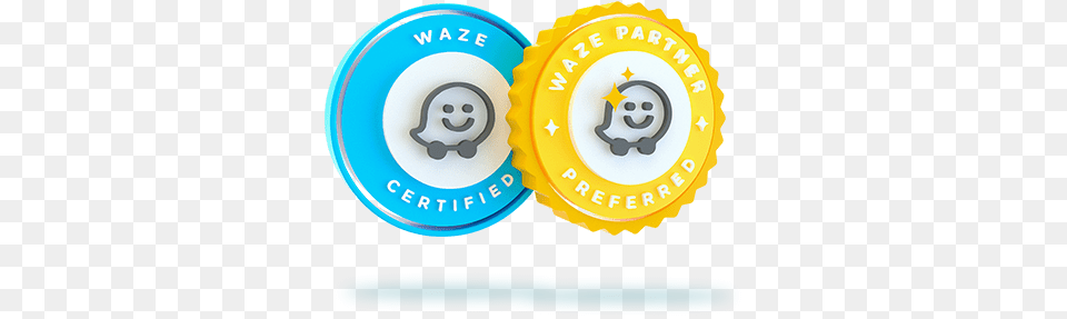 Waze Circle, Badge, Logo, Symbol, Disk Free Png Download
