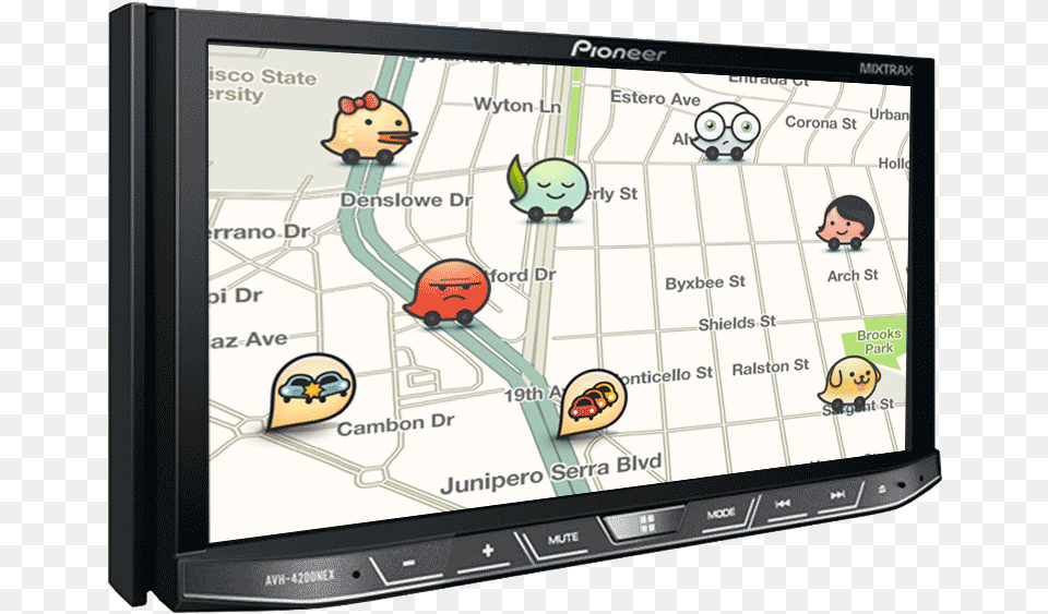 Waze In Dash Tablet Gps, Electronics, Computer Hardware, Hardware, Monitor Free Transparent Png